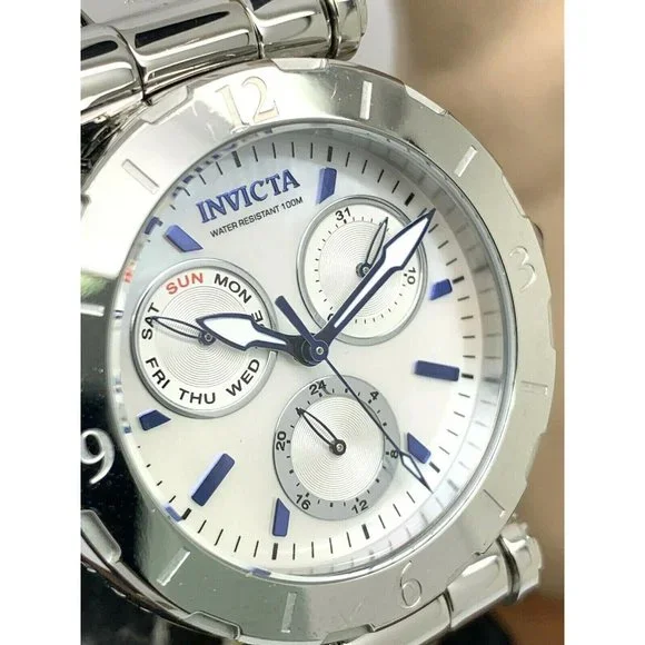 Invicta Women's Watch 24427 Subaqua Silver Tone Stainless Quartz MOP White Dial - Picture 11 of 12